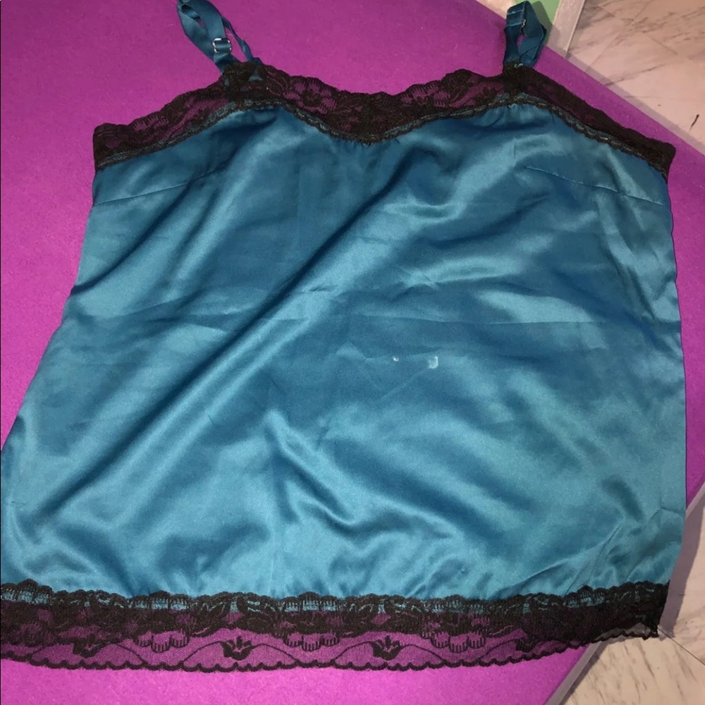 Blue lingerie top
